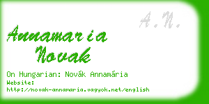 annamaria novak business card