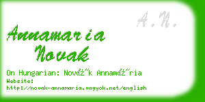 annamaria novak business card